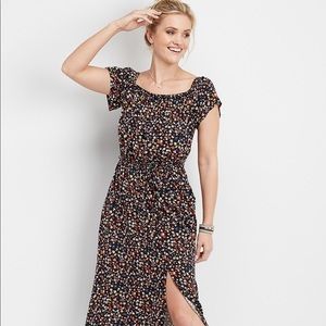 Floral off the shoulder dress